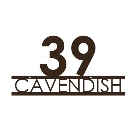 Modern Address Sign