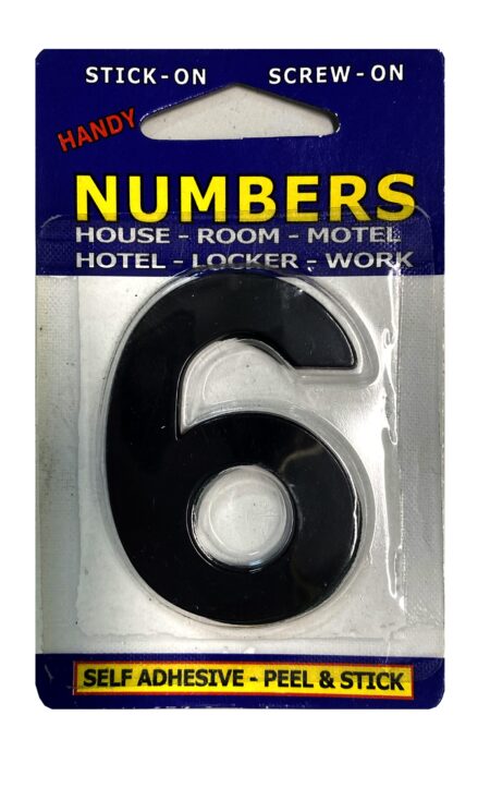 Black Letterbox Numbers