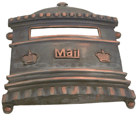 MB 9206 Brass Mailbox Cover