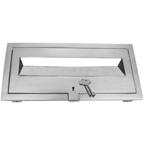 MB 92140 Brass Front Open Plate - Key Lock