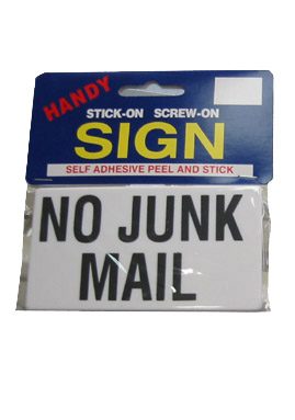 No Junk Mail Large