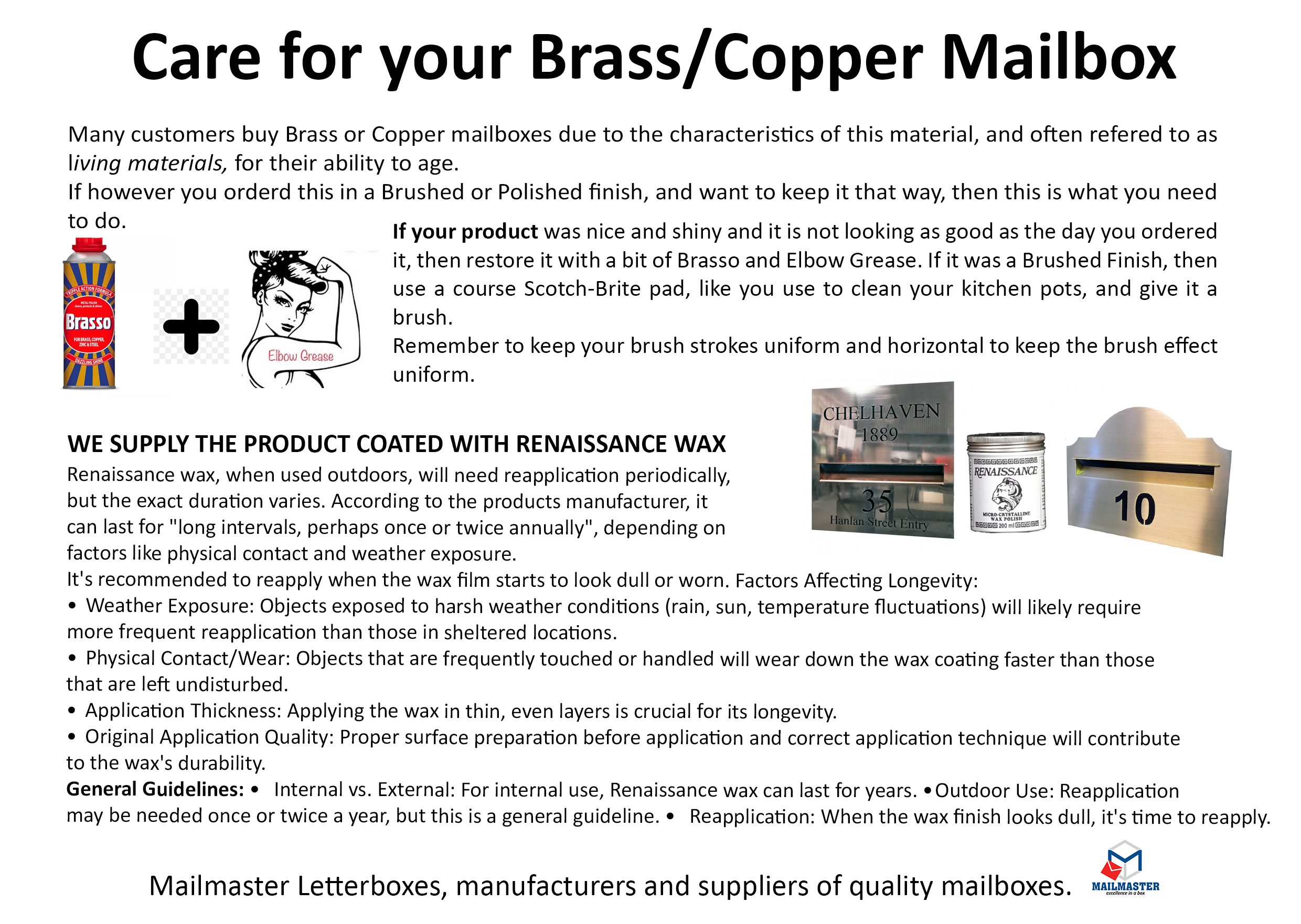 MB 9205 Brass Mailbox Cover