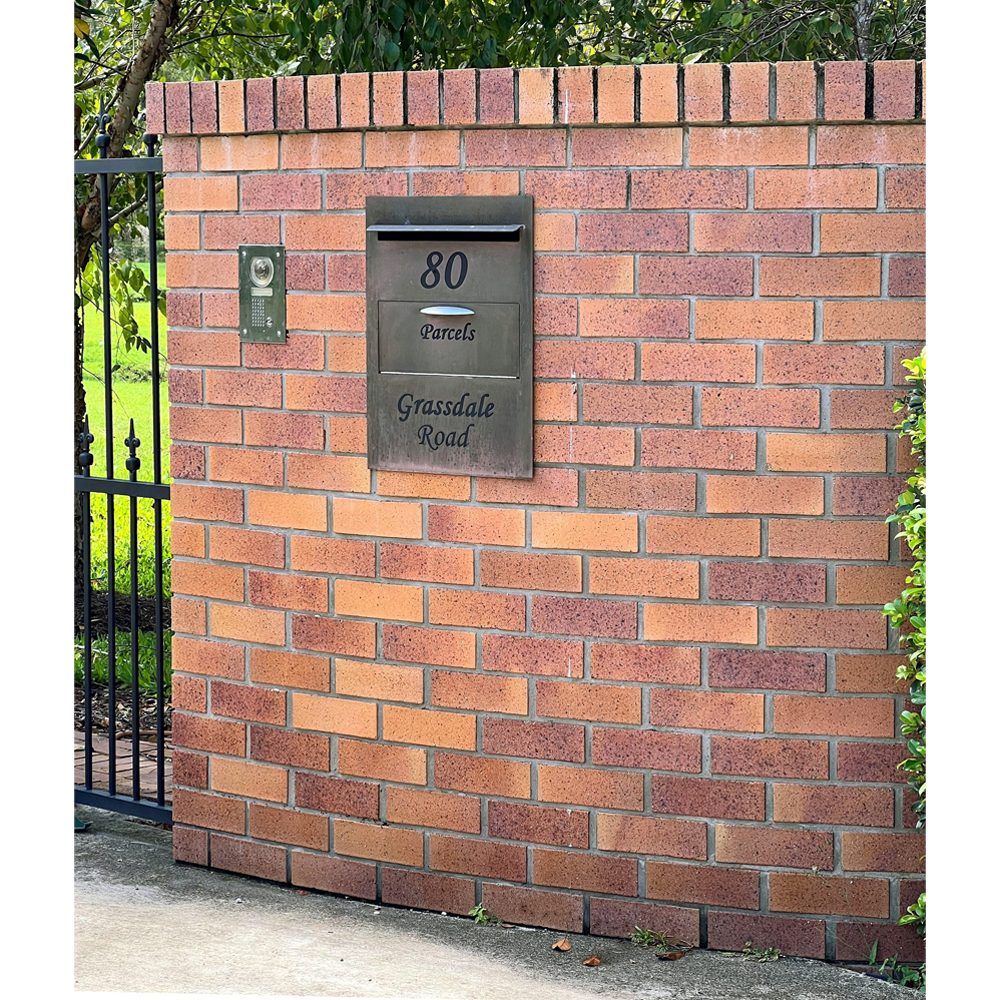 Parcel Bin Brass Letterbox