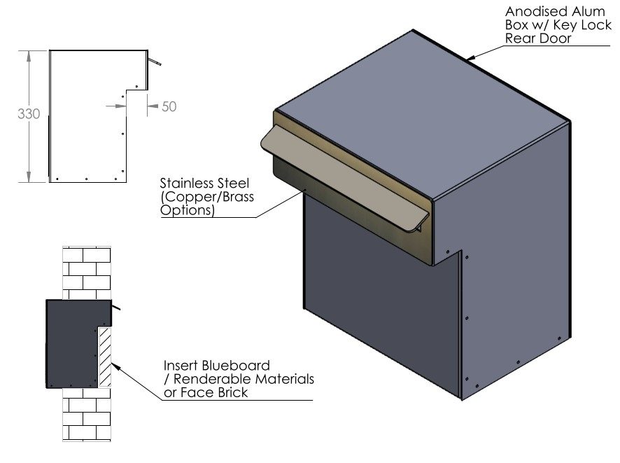 Minimalist Brick In Mailbox - Image 2