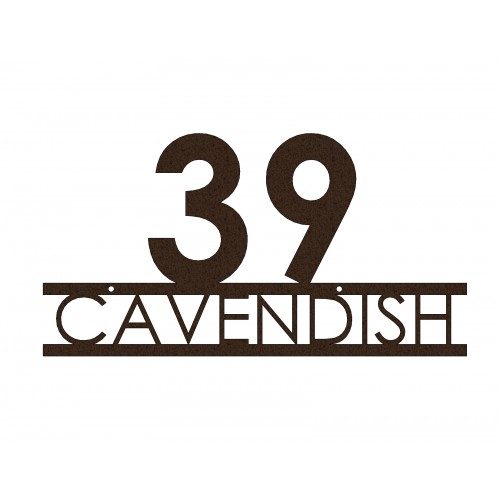 Modern Address Sign