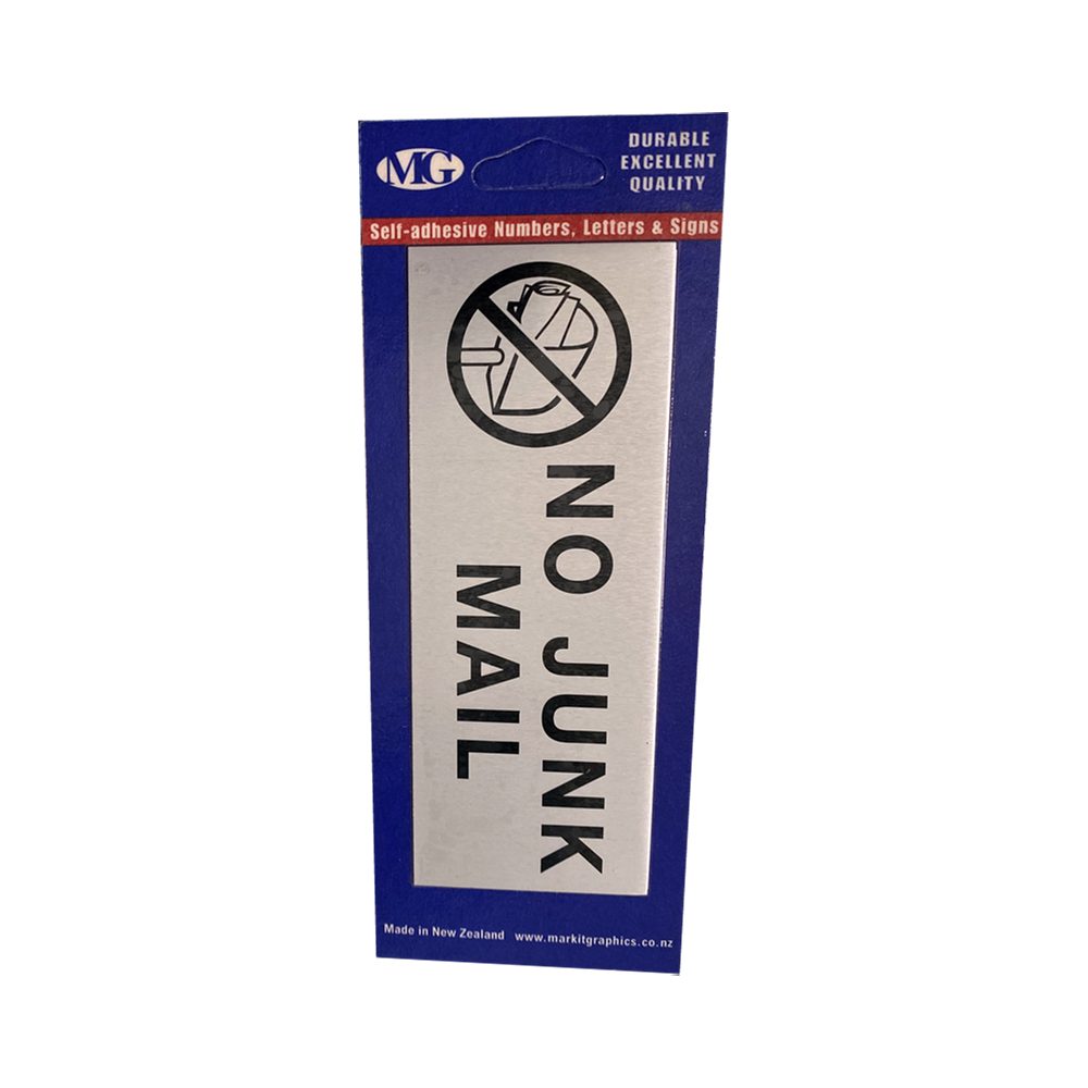 No Junk Mail Aluminium Large - Image 2
