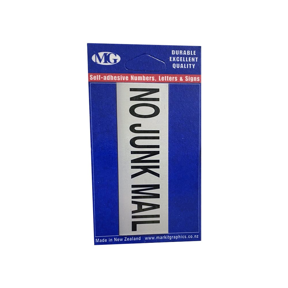 No Junk Mail Aluminium Small