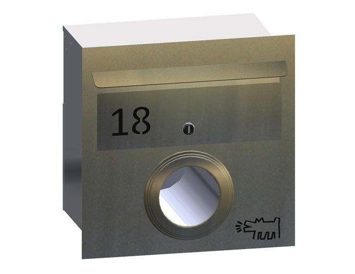 A4 Stainless Mailbox FO/PH